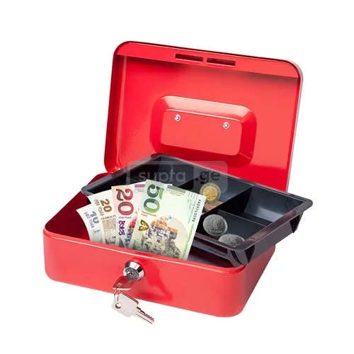 Cashbox - ქეშბოქსი ფულის შესანახი მეტალის ყუთი, დიდი
